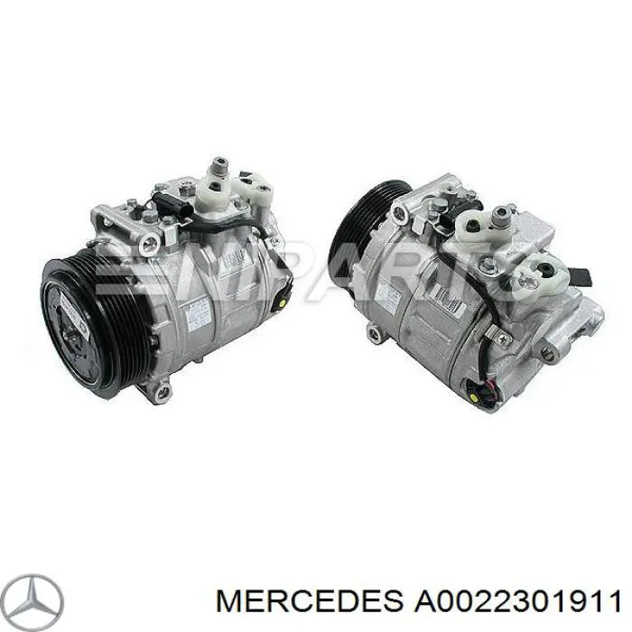 Compresor de aire acondicionado A0022301911 Mercedes