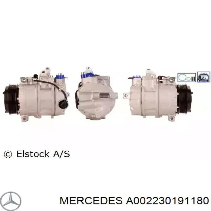 Compresor ac Mercedes A002230191180 precio, desde 232,32 EUR