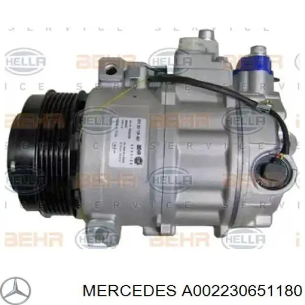 A002230651180 Mercedes compresor de aire acondicionado