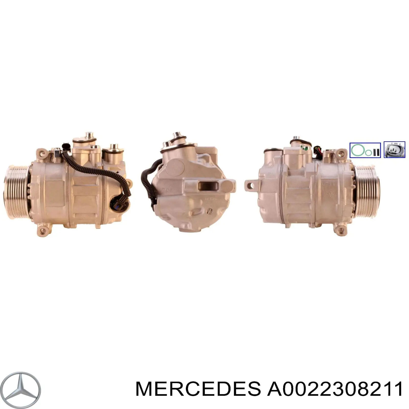 A0022308211 Mercedes compresor de aire acondicionado