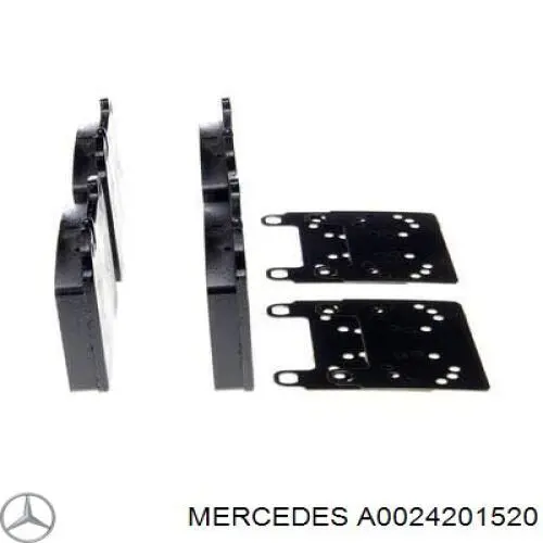 Pastillas de freno A0024201520 Mercedes