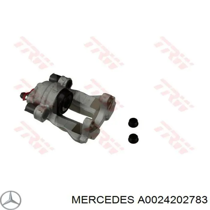Pinza de freno trasera izquierda A0024202783 Mercedes