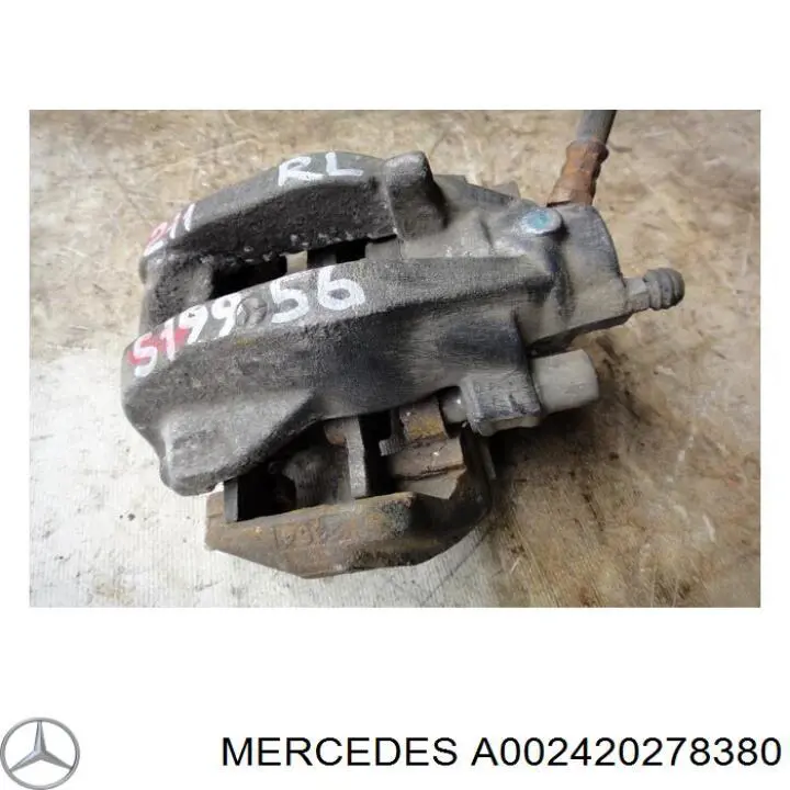 A002420278380 Mercedes pinza de freno trasera izquierda