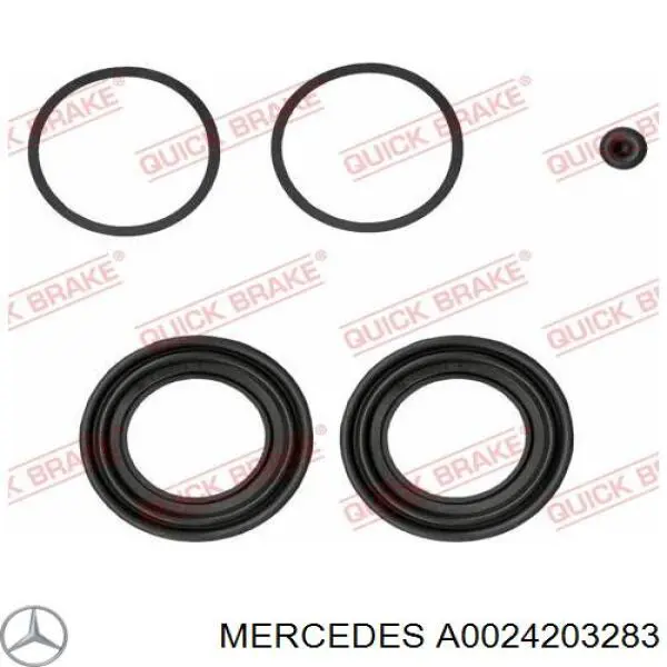 A0024203283 Mercedes pinza de freno trasera izquierda