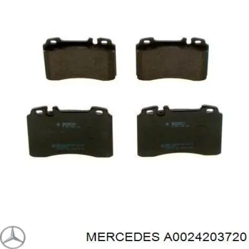 Pastillas freno delanteras Mercedes A0024203720 precio, desde 31,60 EUR