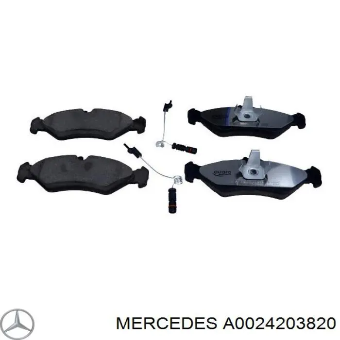 A0024203820 Mercedes pastillas de freno traseras