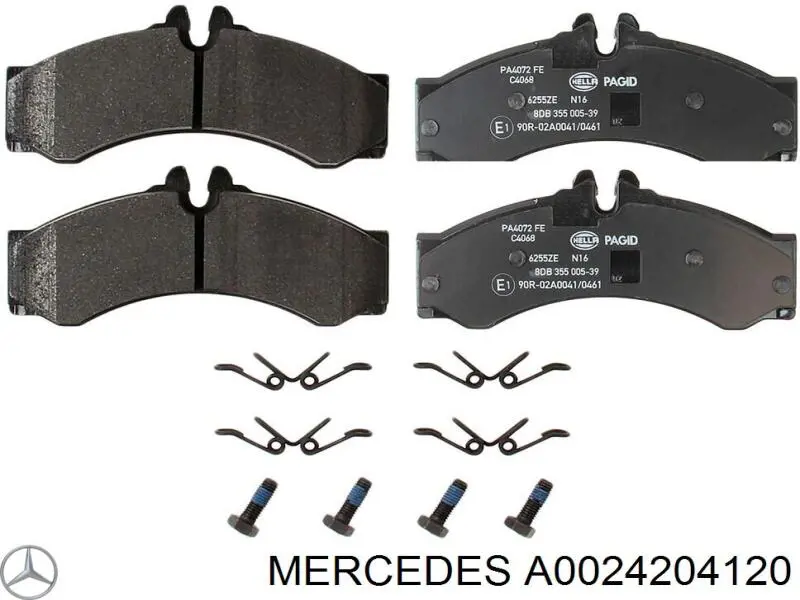 Pastillas freno delanteras Mercedes A0024204120 precio, desde 31,89 EUR