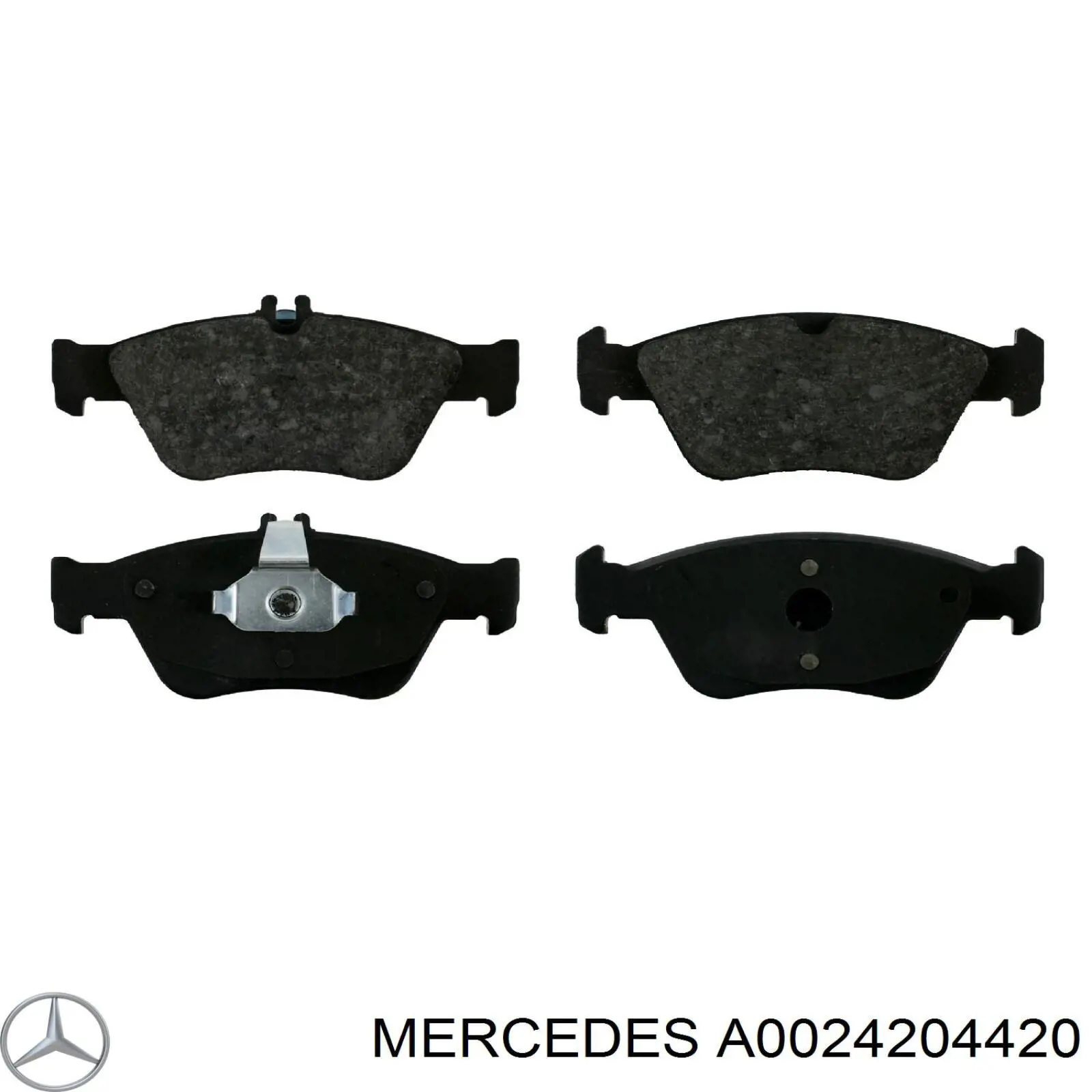 A0024204420 Mercedes Pastillas delanteras