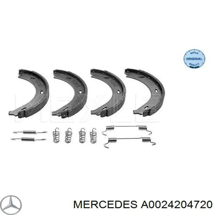 Zapatas de freno de mano Mercedes A0024204720 precio, desde 31,94 EUR