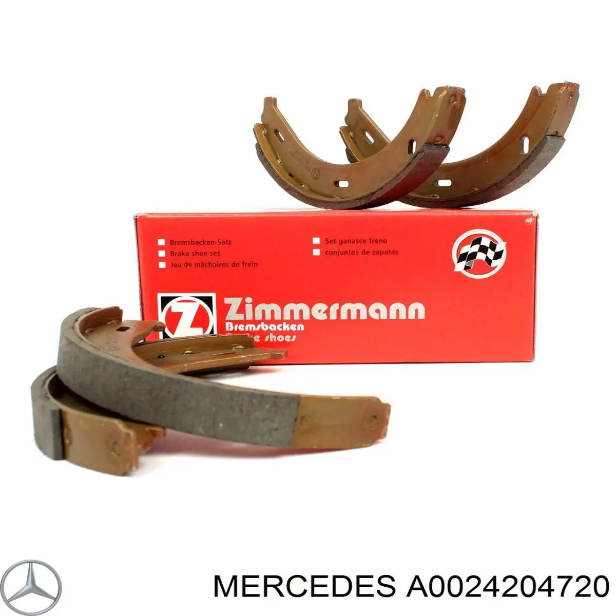 Comprar A0024204720 Mercedes Juego de zapatas de frenos, freno de estacionamiento