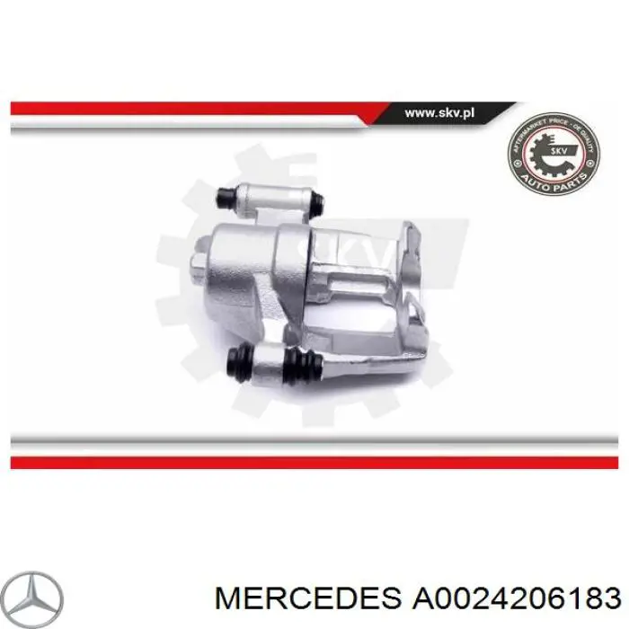 Pinza de freno delantera izquierda Mercedes A0024206183 precio, desde 52,27 EUR