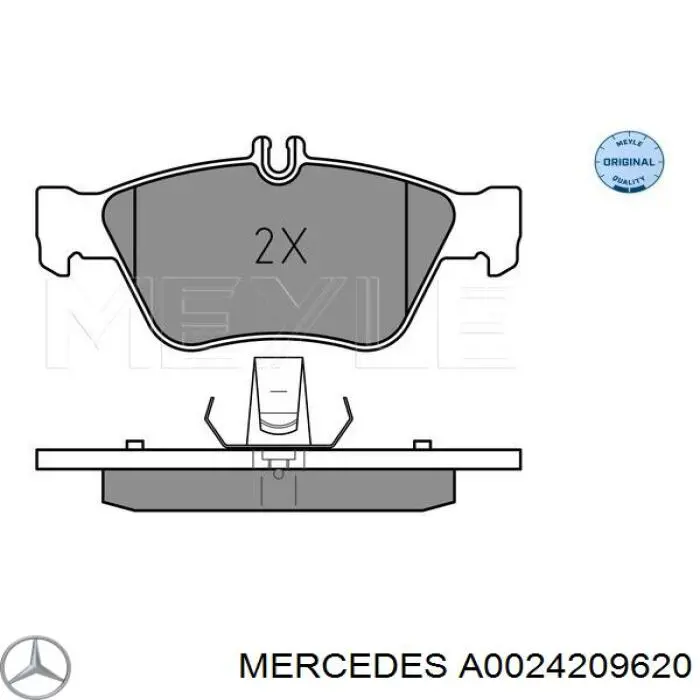 Comprar A0024209620 Mercedes Pastillas delanteras de freno