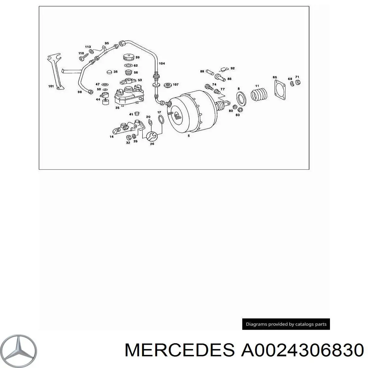 A0024306830 Mercedes servofrenos