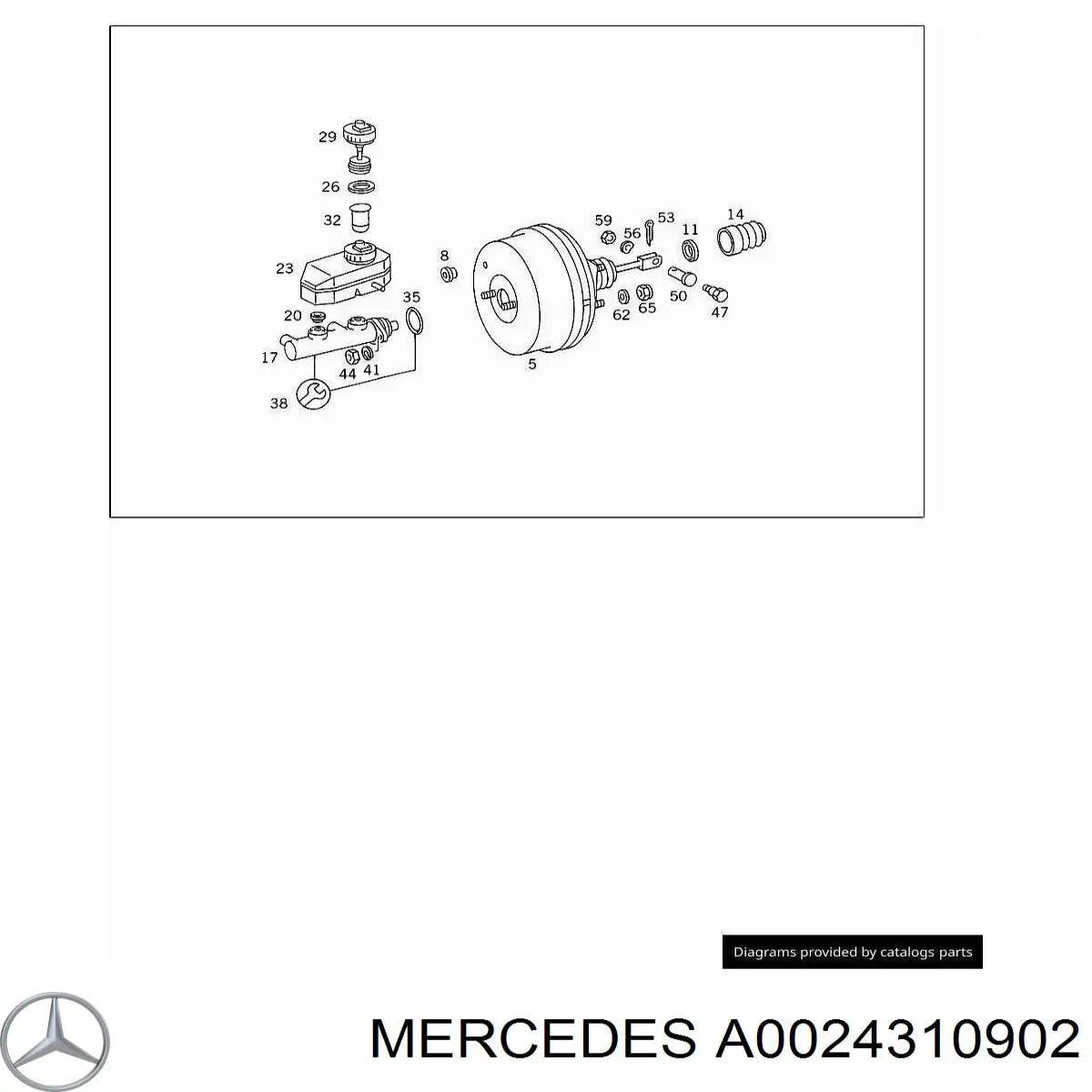Depósito de líquido de frenos Mercedes A0024310902 precio, desde 308,24 EUR