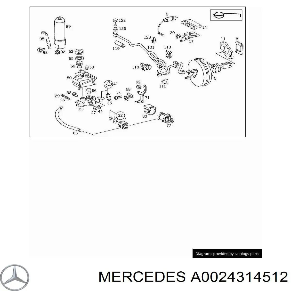 A0024314512 Mercedes módulo hidráulico abs