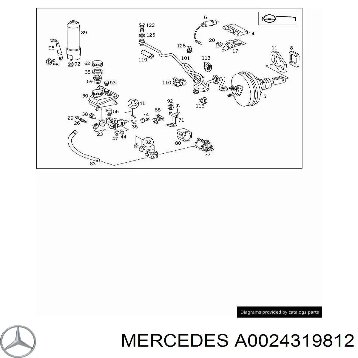 A0024319812 Mercedes módulo hidráulico abs