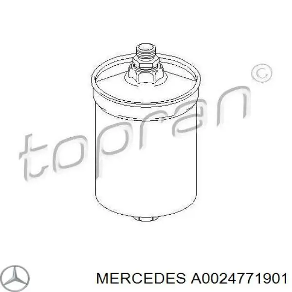 Filtro combustible Mercedes A0024771901 precio, desde 19,51 EUR
