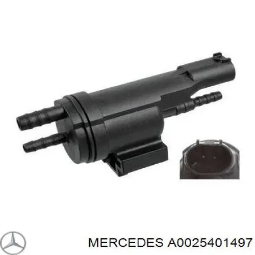 Válvula conmutadora del sistema de admisión de aire A0025401497 Mercedes