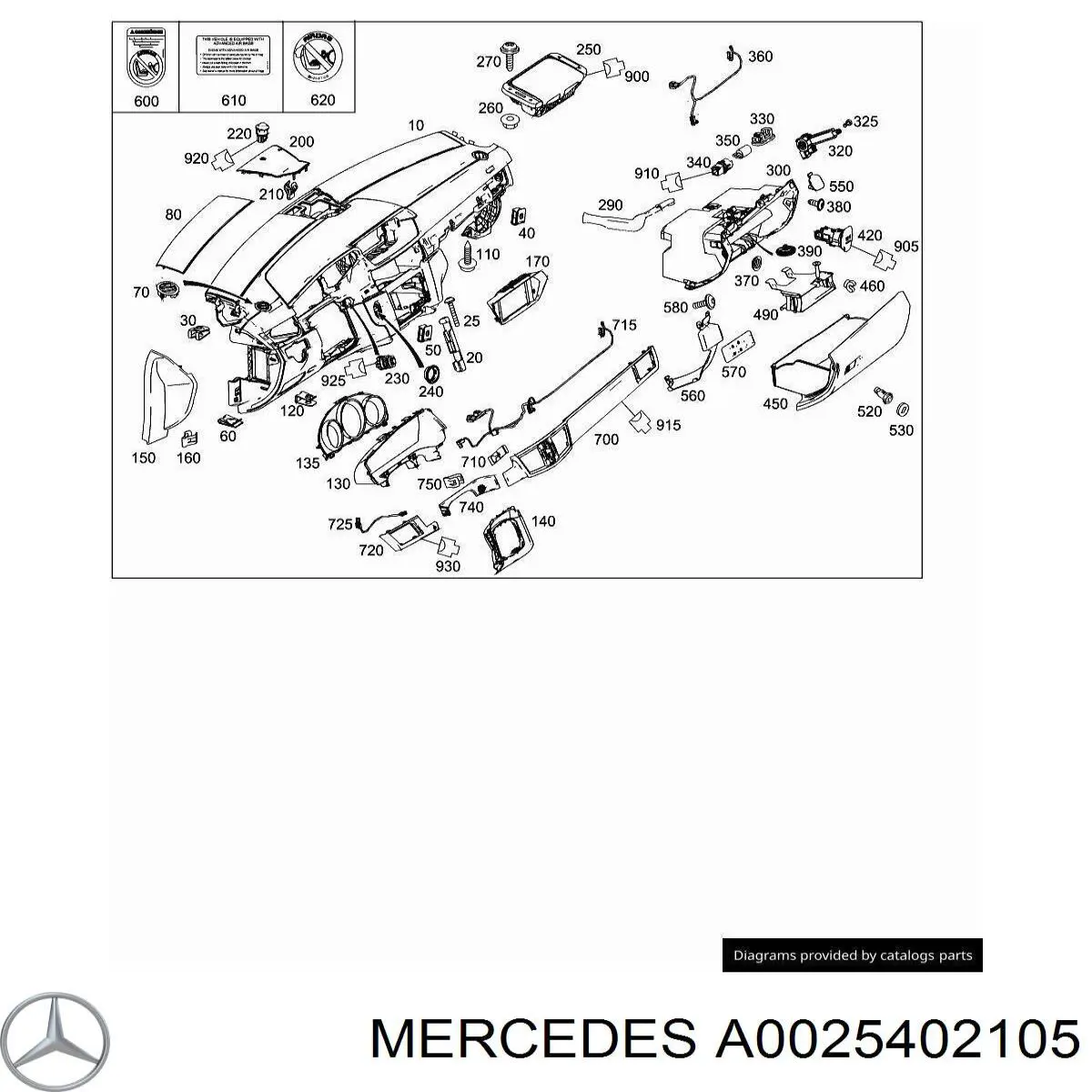  Mercedes A0025402105 precio, desde 76,39 EUR