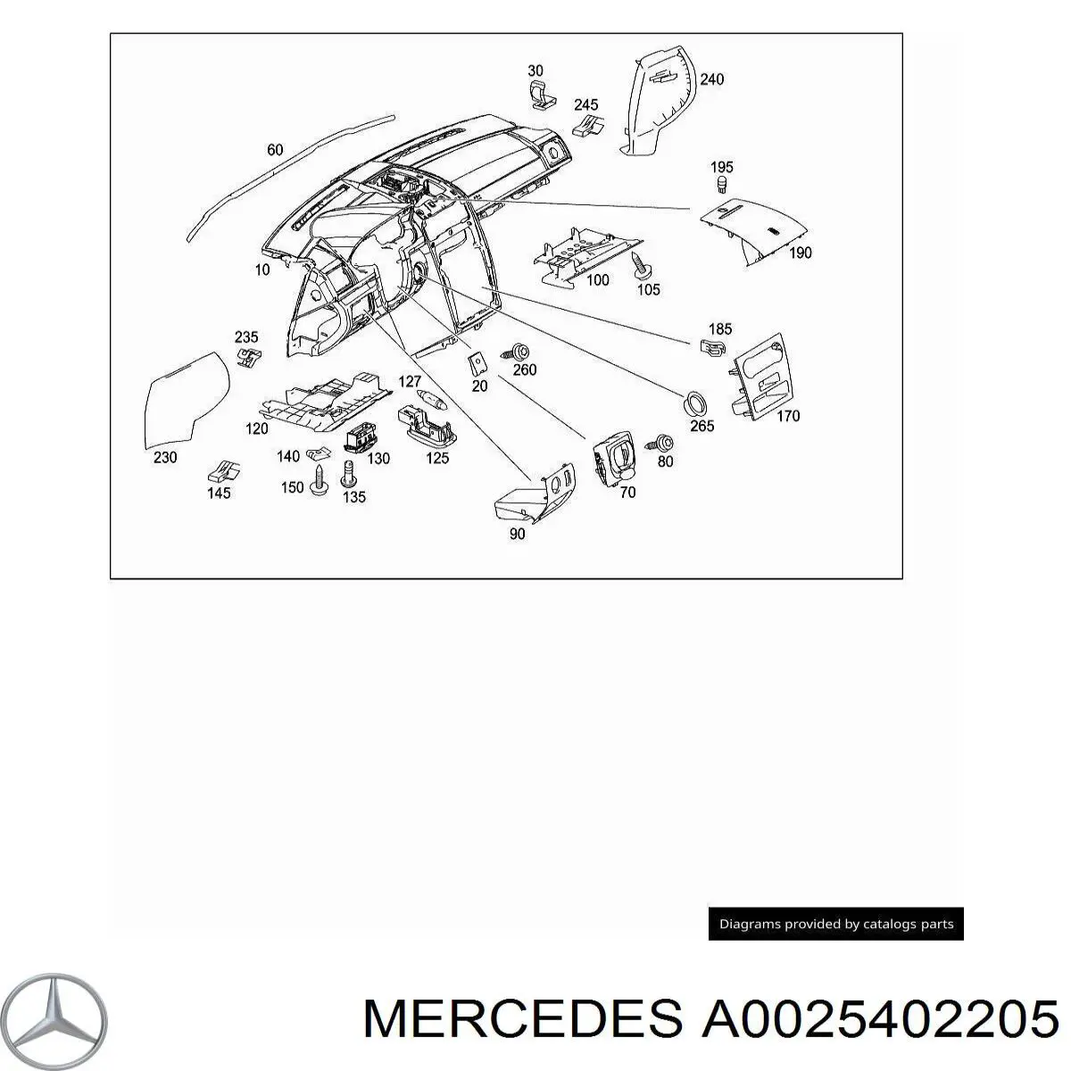 A0025402205 Mercedes