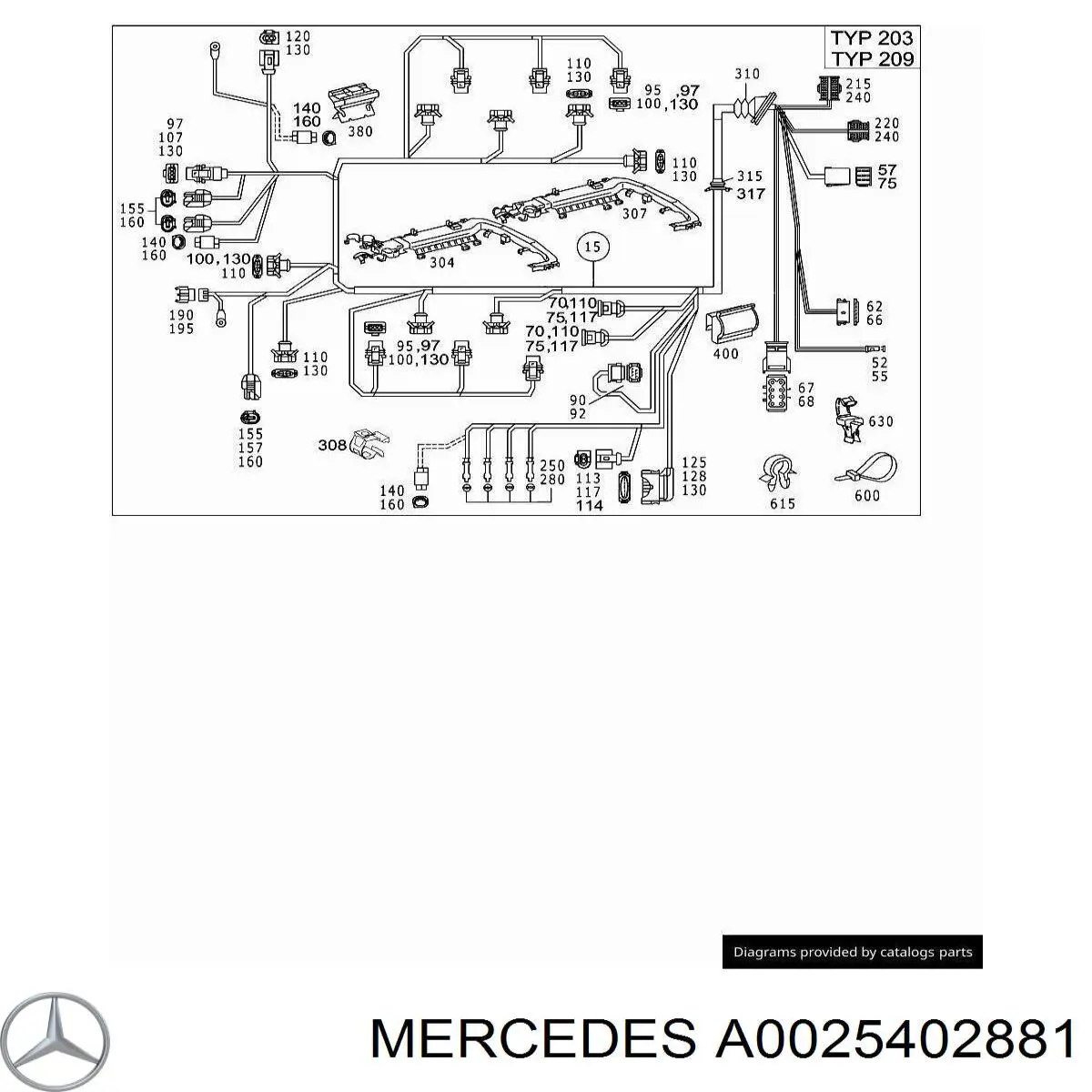  Mercedes A0025402881 precio, desde 17,44 EUR