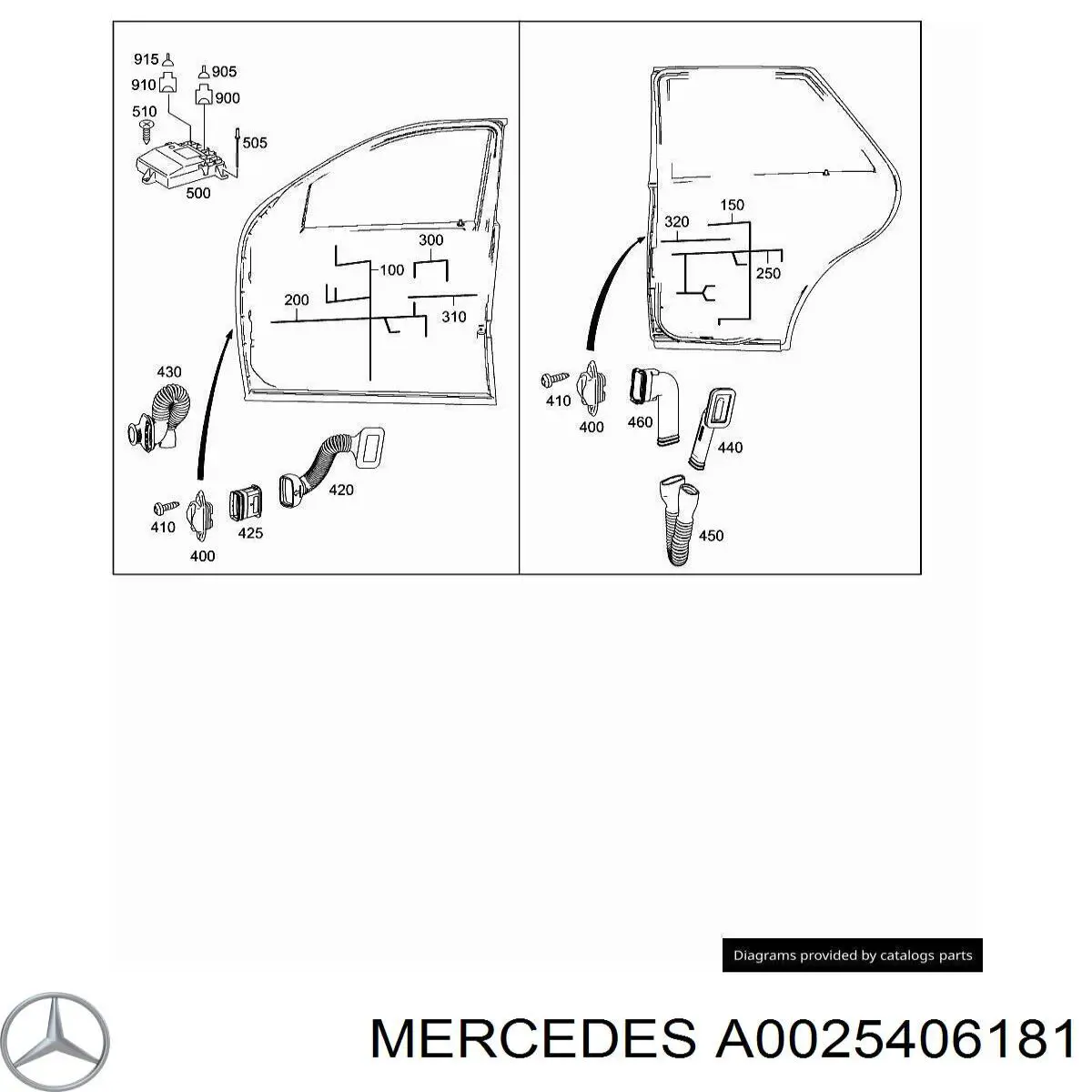  Mercedes A0025406181 precio, desde 18,59 EUR