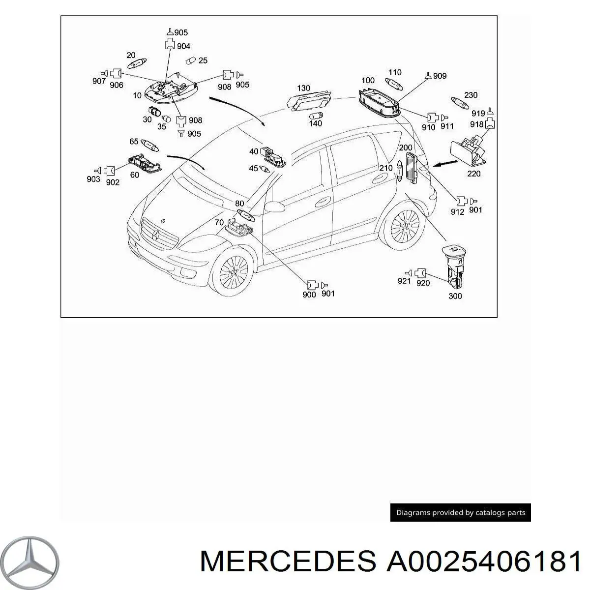 A0025406181 Mercedes 