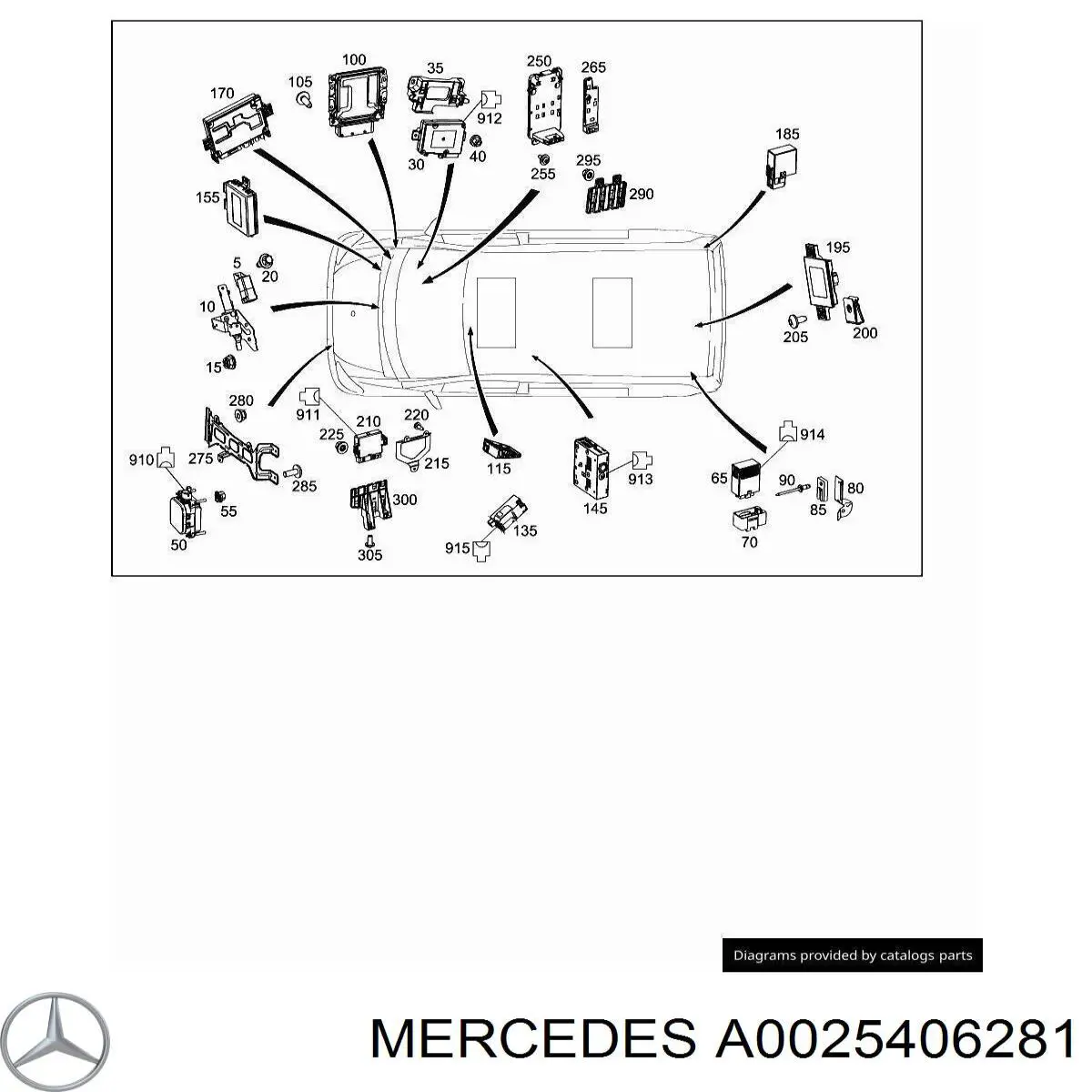 A0025406281 Mercedes 