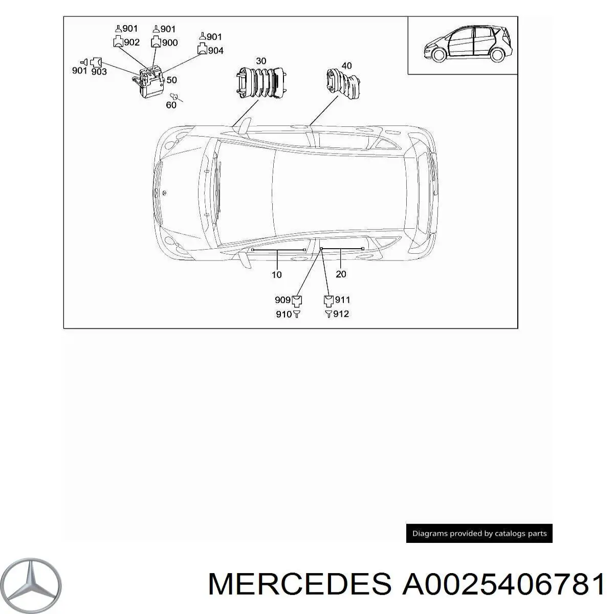 A0025406781 Mercedes 