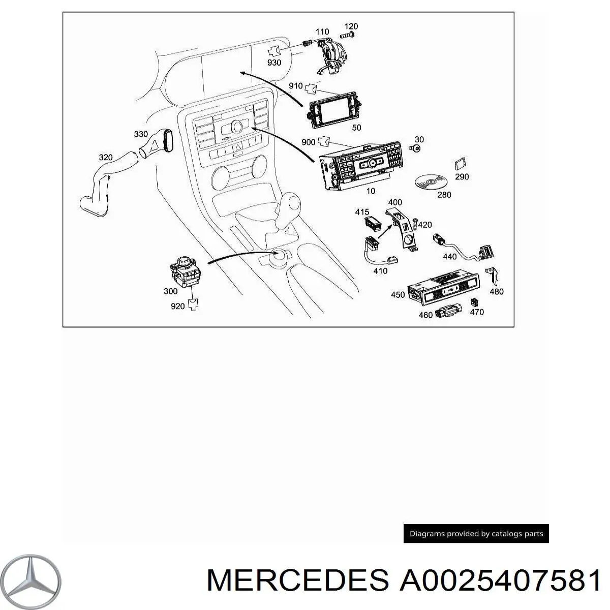 A0025407581 Mercedes 