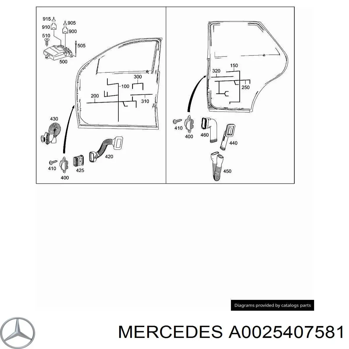  Mercedes A0025407581 precio, desde 16,12 EUR