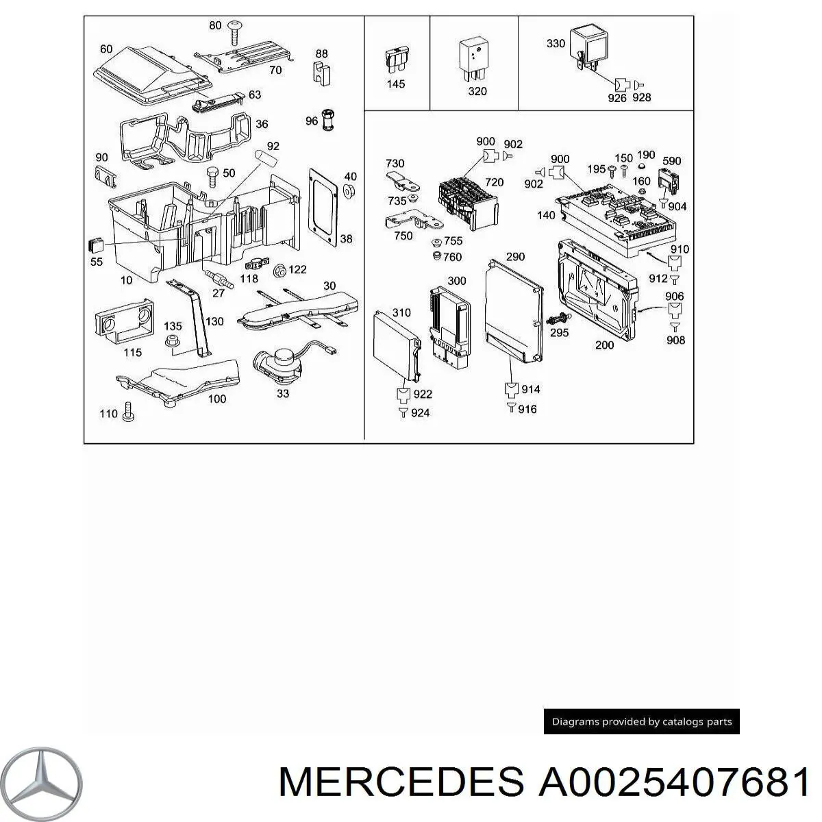  Mercedes A0025407681 precio, desde 16,12 EUR