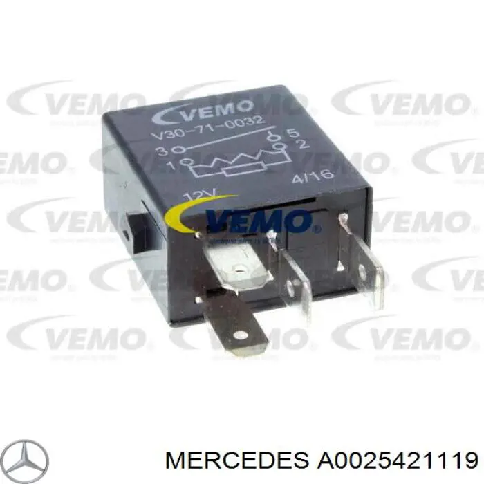 Relé ventilador A0025421119 Mercedes