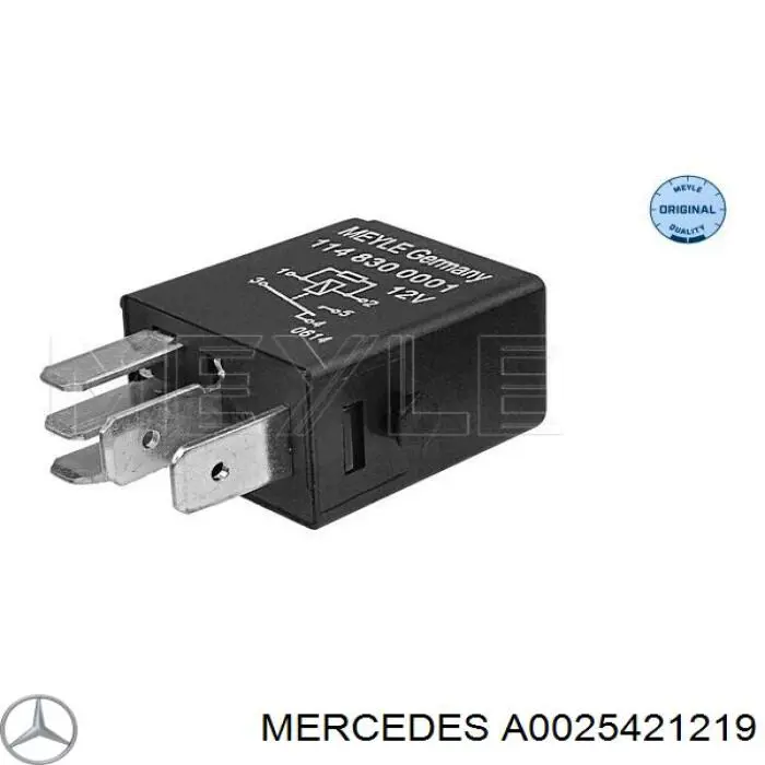 A0025421219 Mercedes relé eléctrico multifuncional