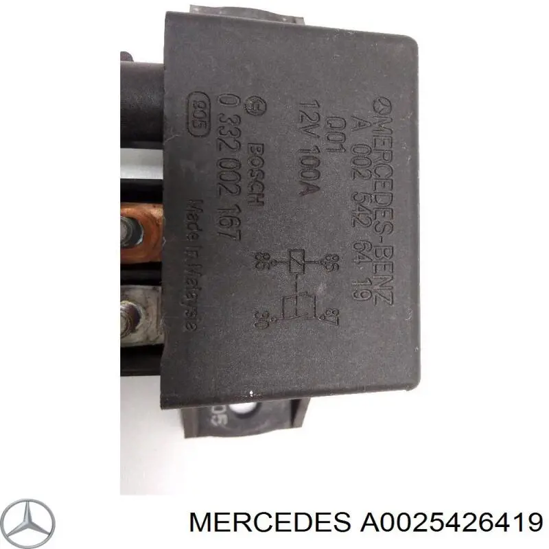 A0025426419 Mercedes relé de alta corriente