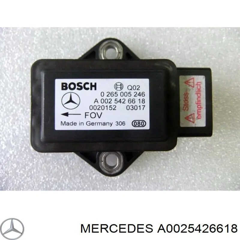 Sensor de aceleración lateral (ESP) Mercedes A0025426618 precio, desde 53,72 EUR