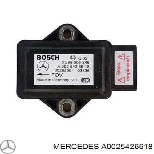 Sensor de Aceleracion lateral (esp) para Mercedes E (S210)