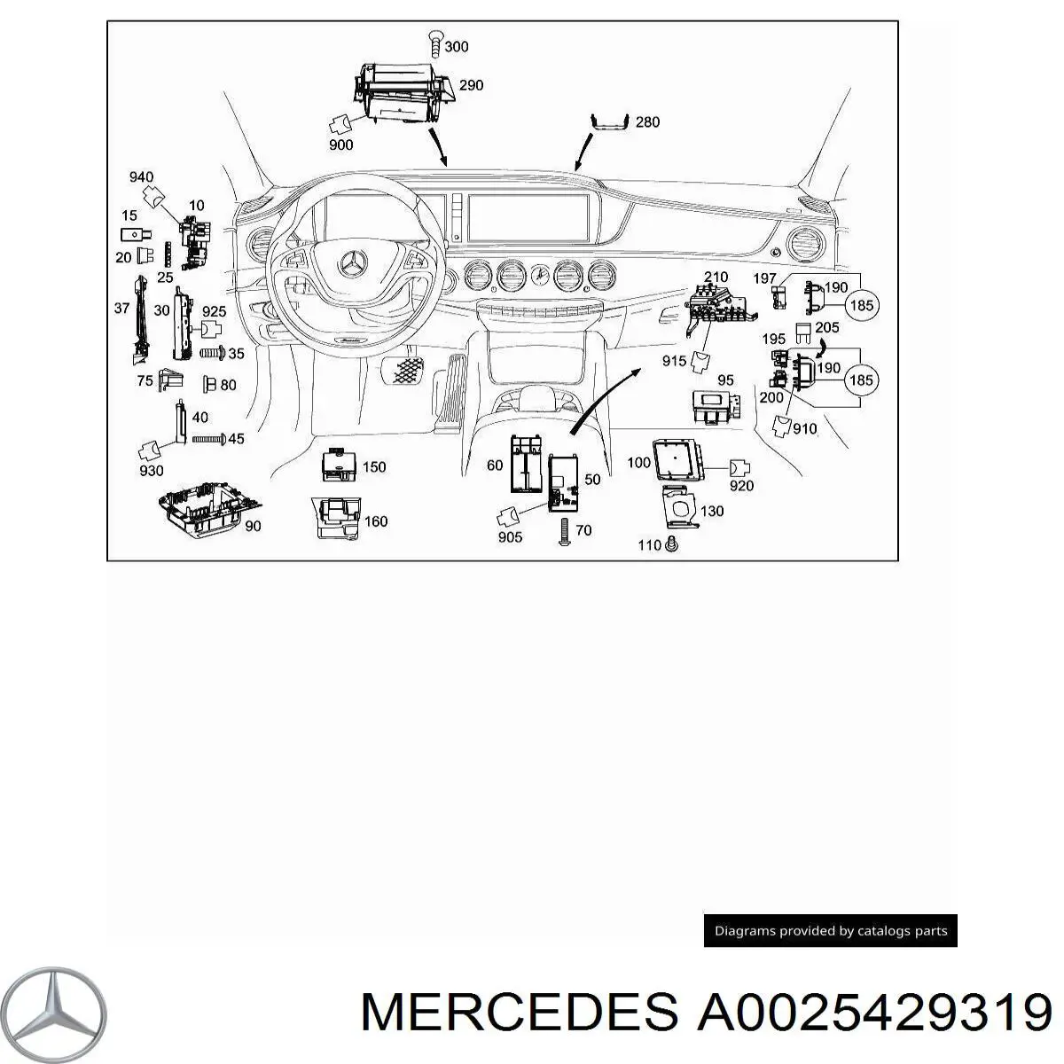 Comprar A0025429319 Mercedes Relé de compresor de suspensión neumática