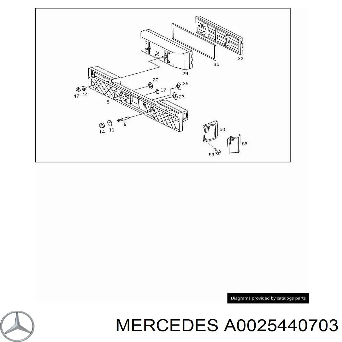 25440703 Mercedes piloto posterior izquierdo