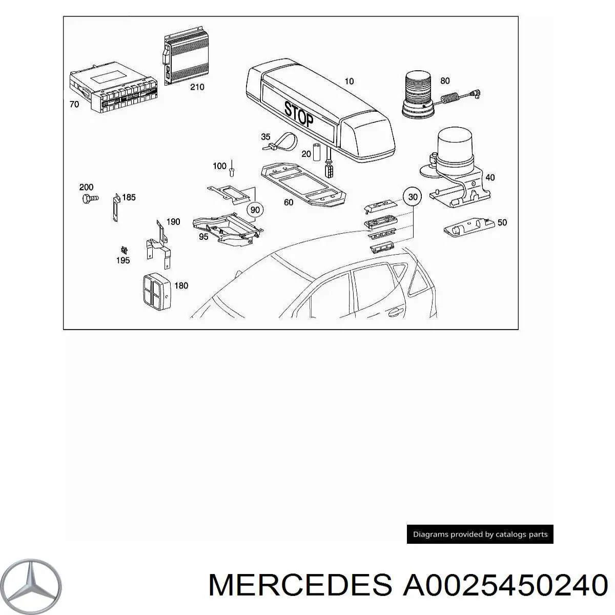  Mercedes A0025450240 precio, desde 7,83 EUR