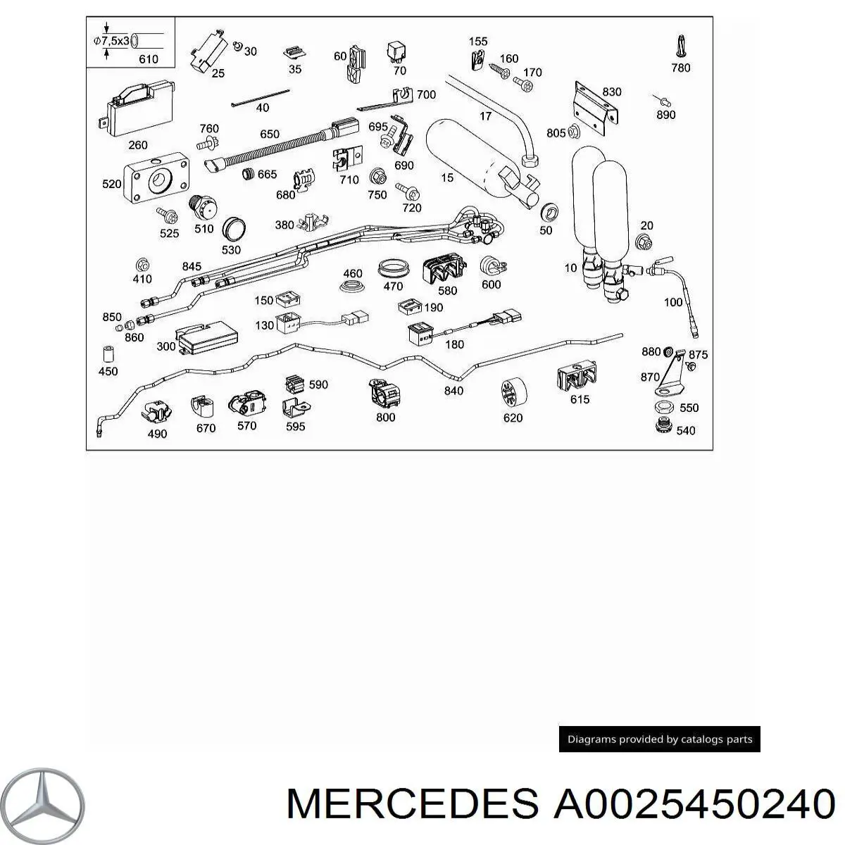 A0025450240 Mercedes