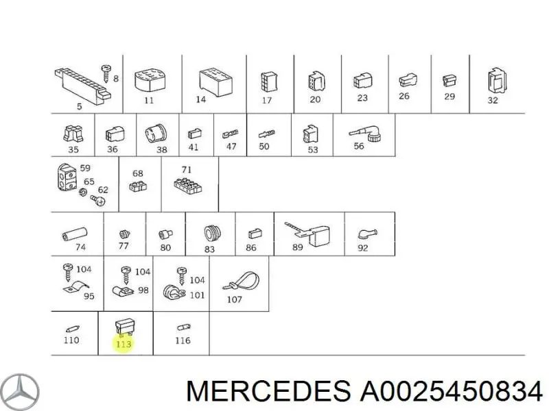 Fusible Mercedes A0025450834