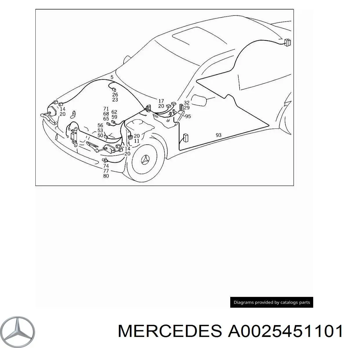 Caja fusibles Mercedes A0025451101 precio, desde 11,92 EUR
