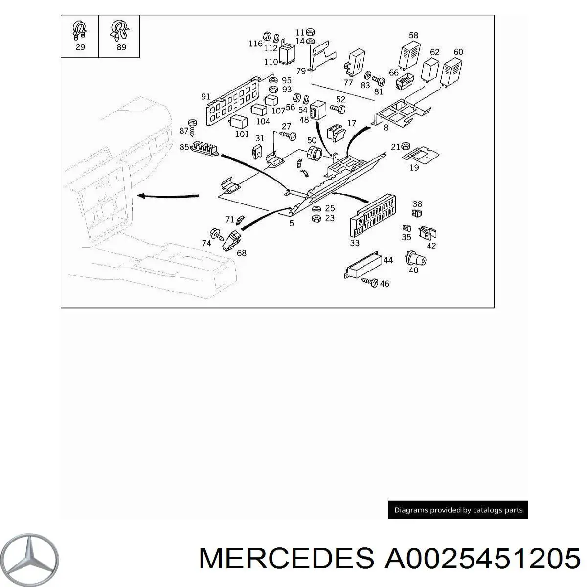  Mercedes A0025451205 precio, desde 87,12 EUR