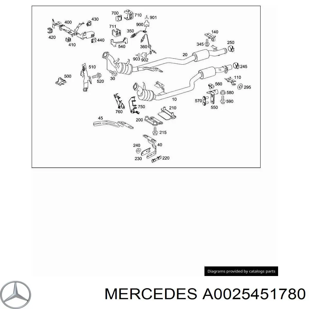  Mercedes A0025451780 precio, desde 2,81 EUR