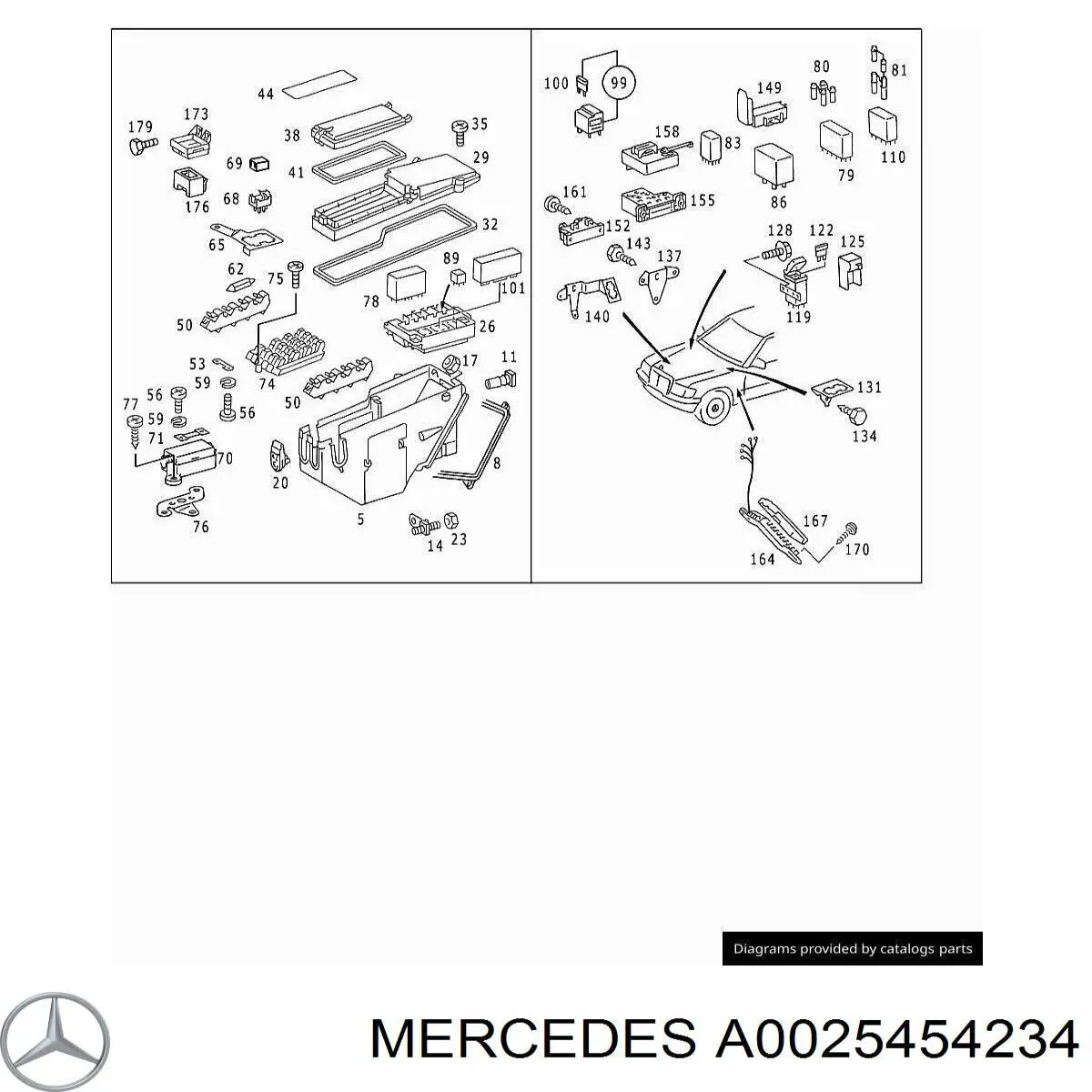 A0025454234 Mercedes 