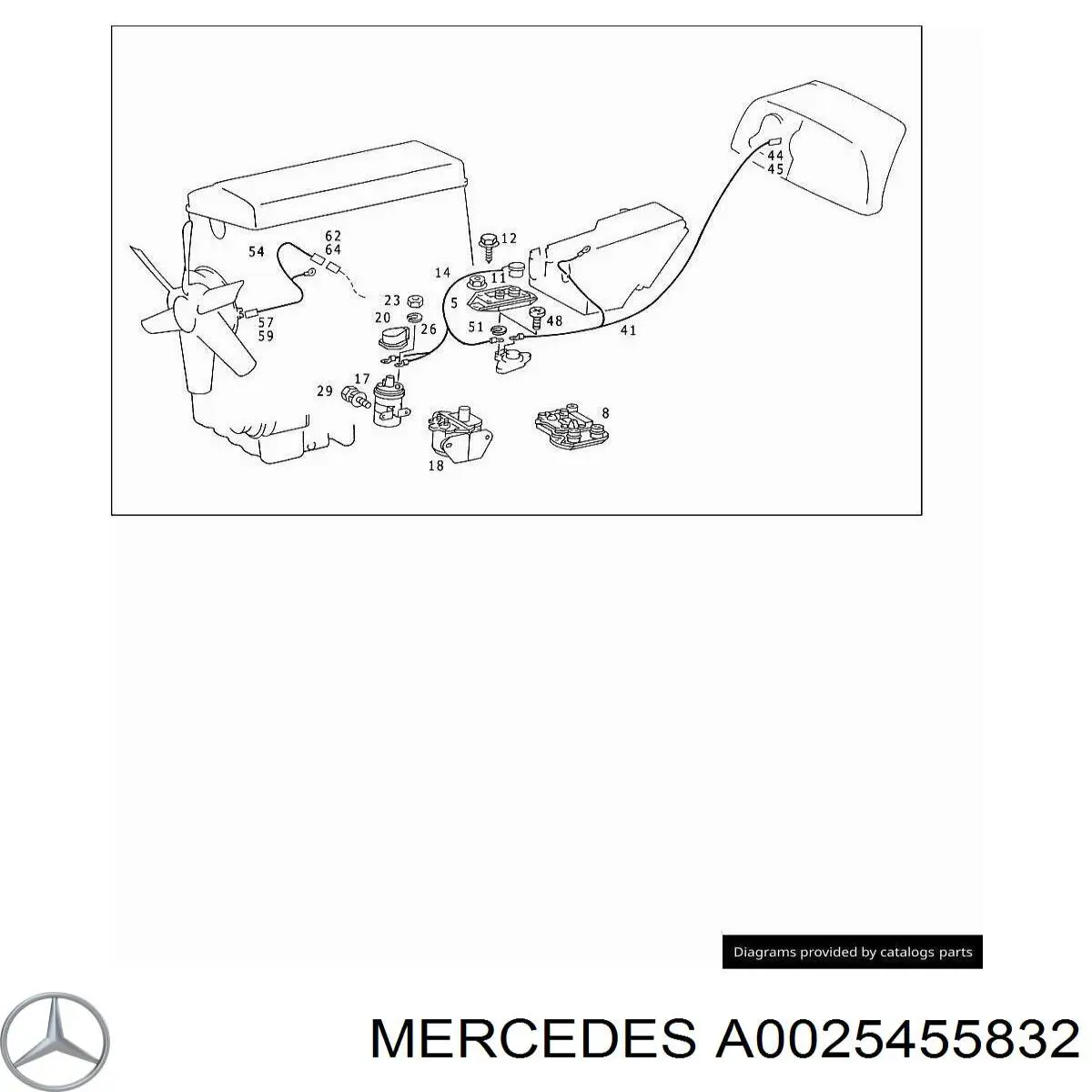 A0025455832 Mercedes módulo de encendido