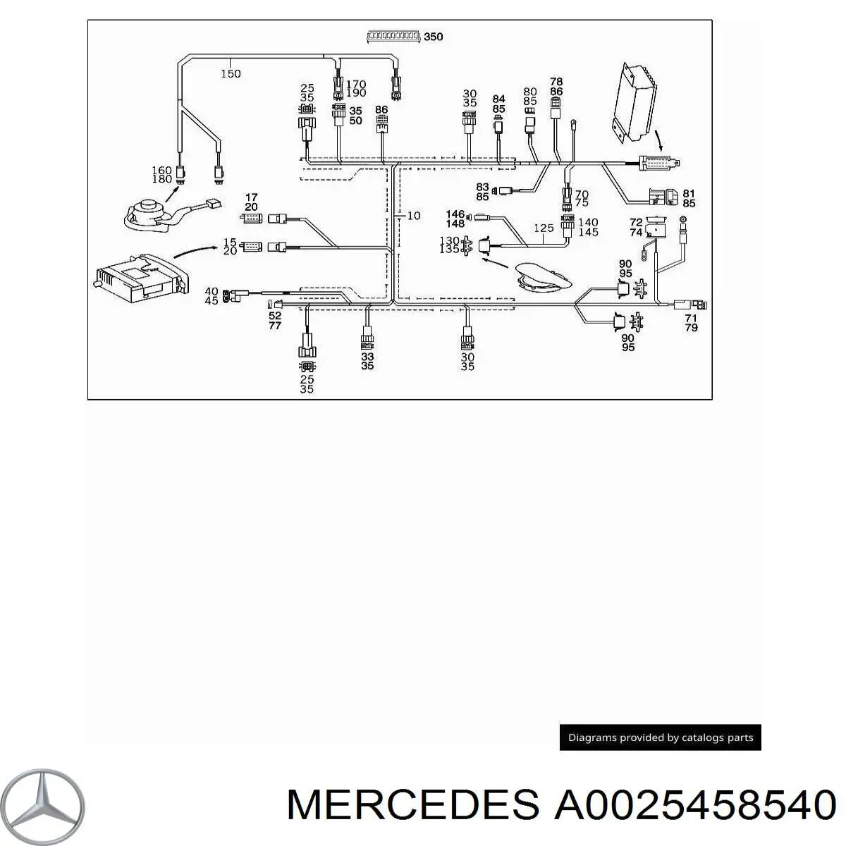 A0025458540 Mercedes 