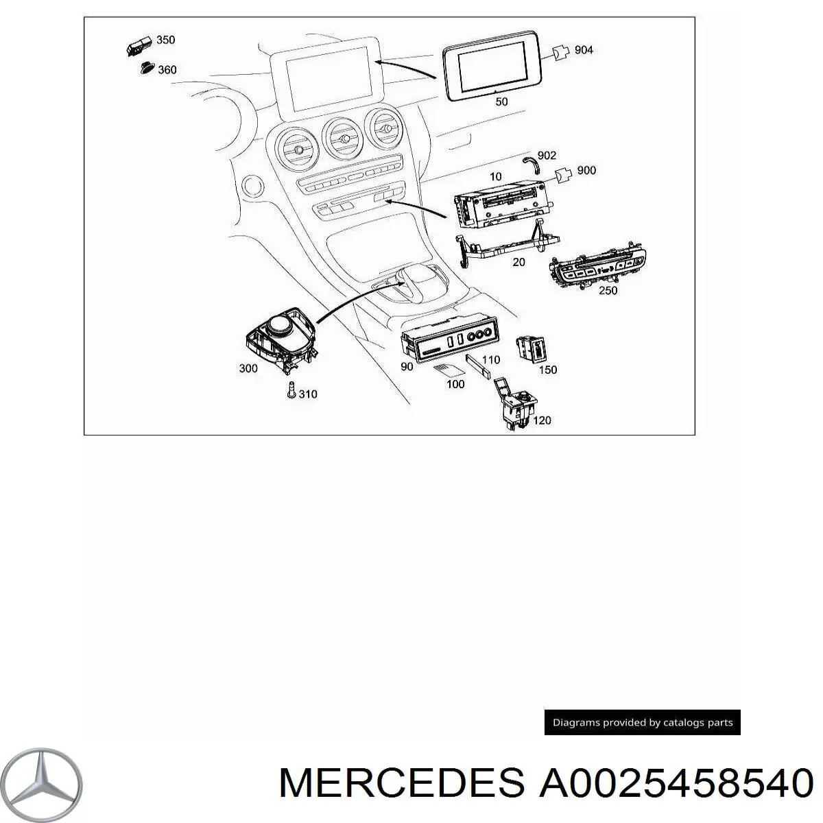A0025458540 Mercedes 