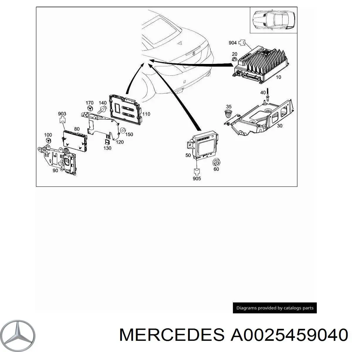  Mercedes A0025459040 precio, desde 6,72 EUR